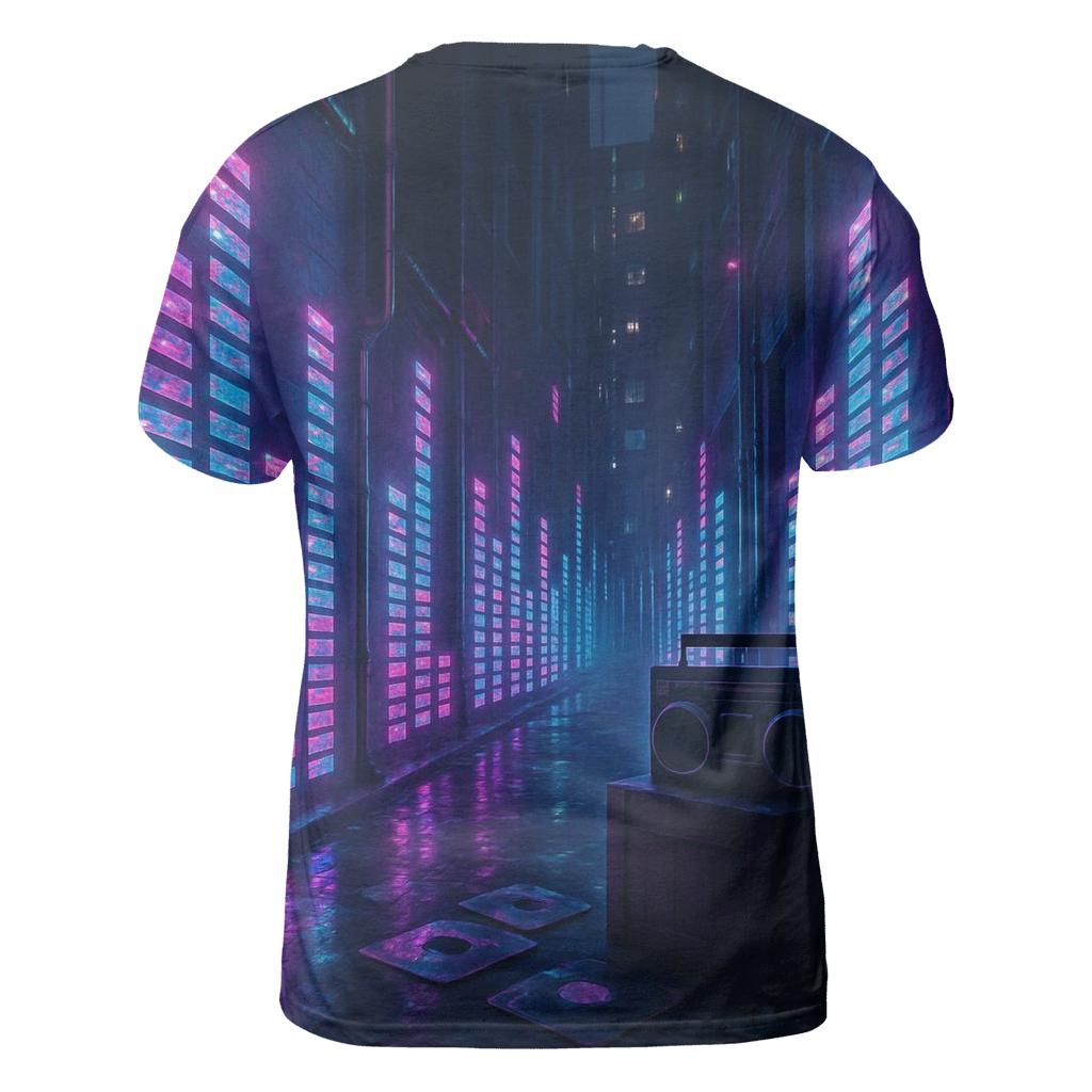 Neon Equalizer Alley creative print fashion shirts