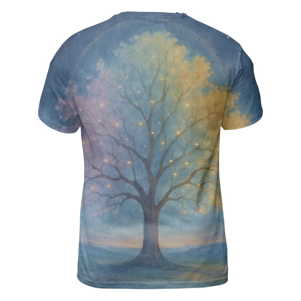 Celestial Tree Of Seasons statement graphic shirts