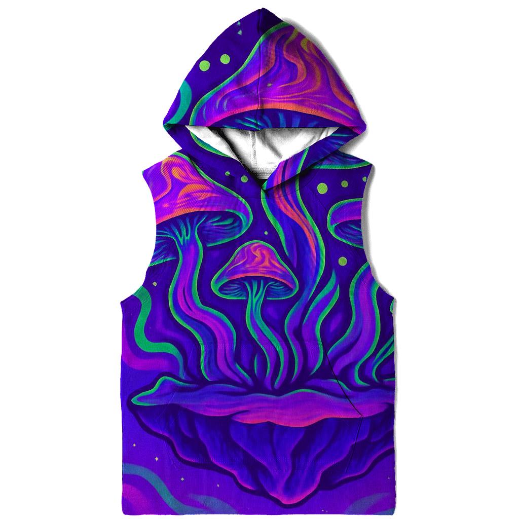 Psychedelic Mushroom Galaxy pullover hoodies