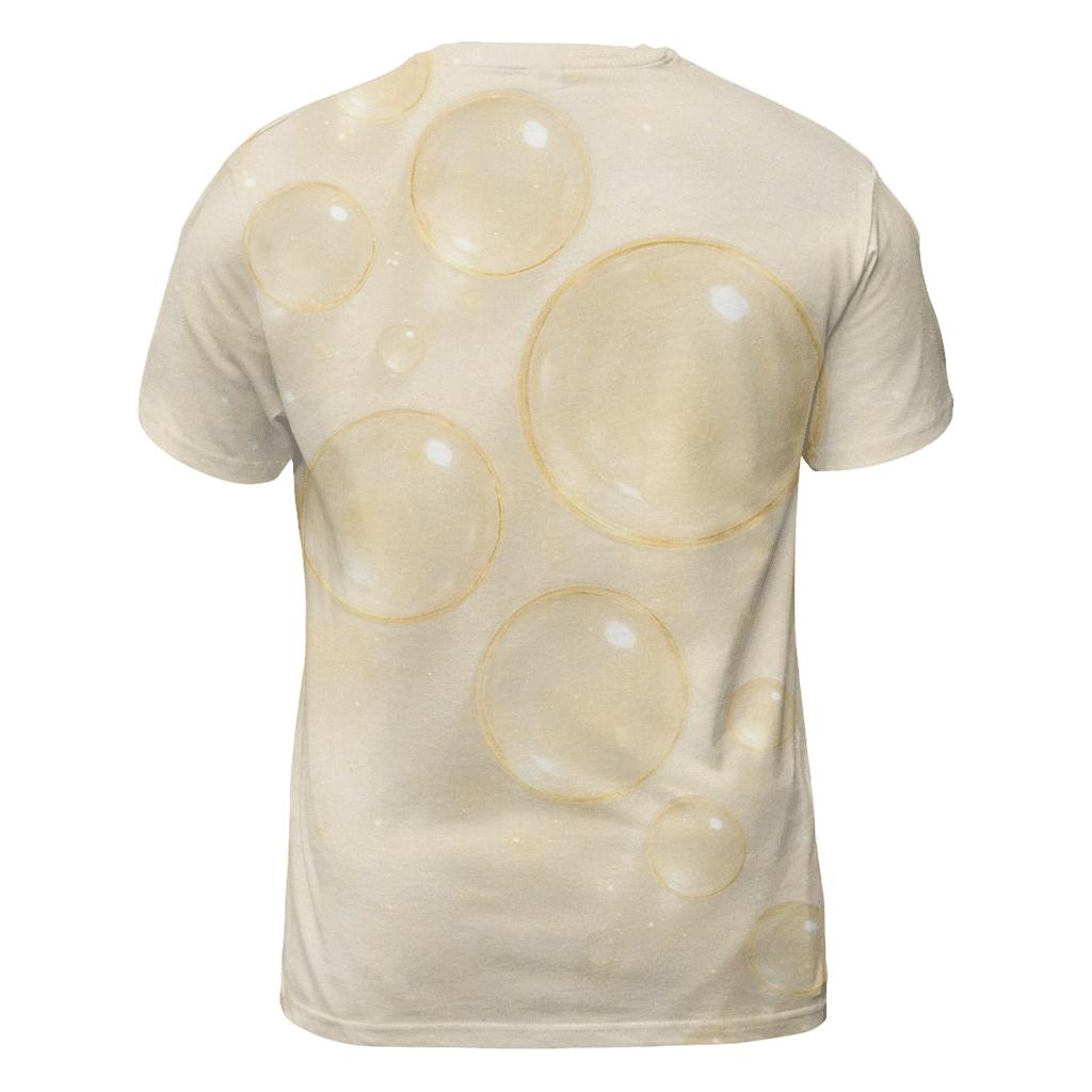 Champagne Bubble Cascade trendy printed shirt styles