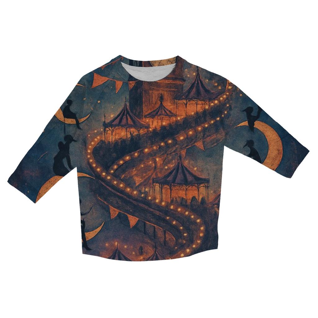 Clocktower Foxglow Carnival casual three quarter sleeve shirts