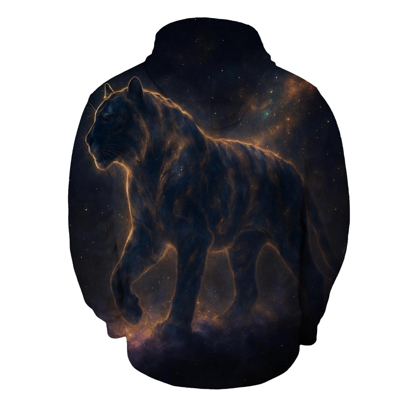 Galactic Tiger Nebula premium hoodies