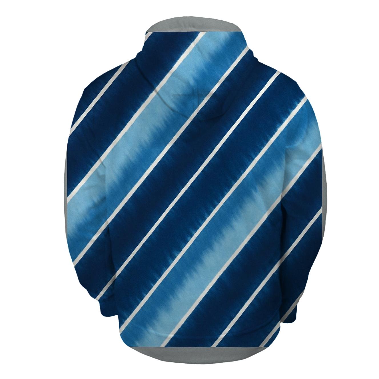 Indigo Arashi Diagonals lightweight hoodies