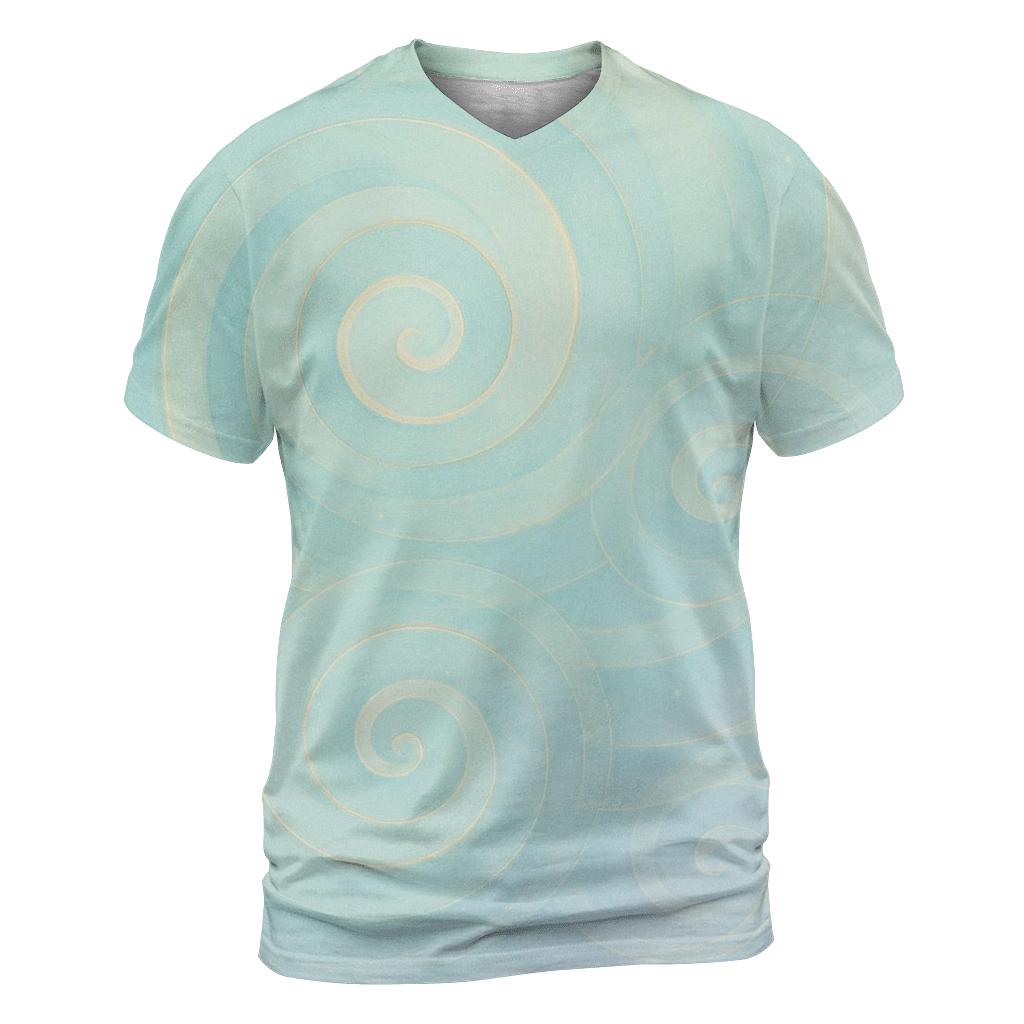 Breath Of Light Spirals trendy printed shirt styles