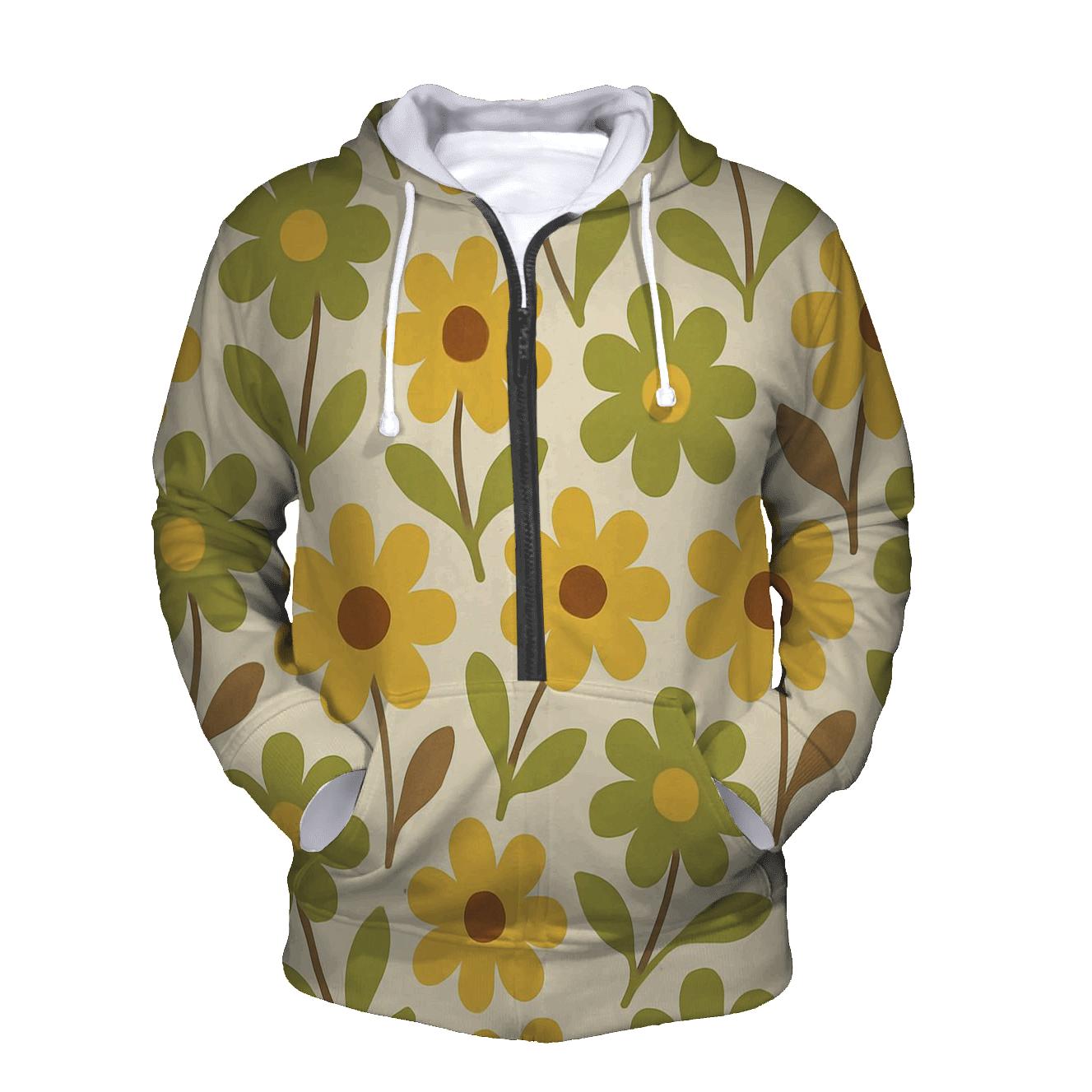 Mellow Groove Florals printed hoodies