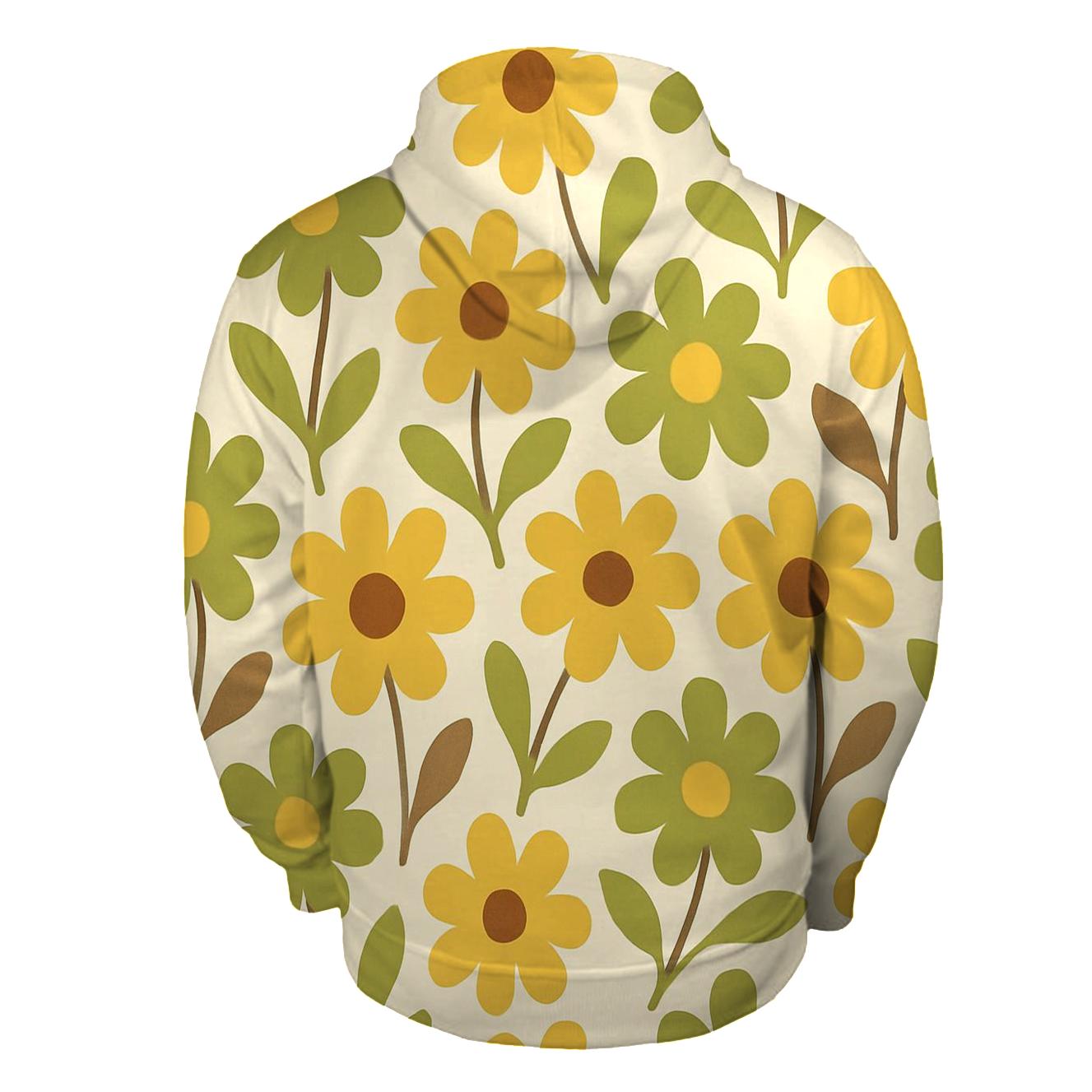 Mellow Groove Florals printed hoodies