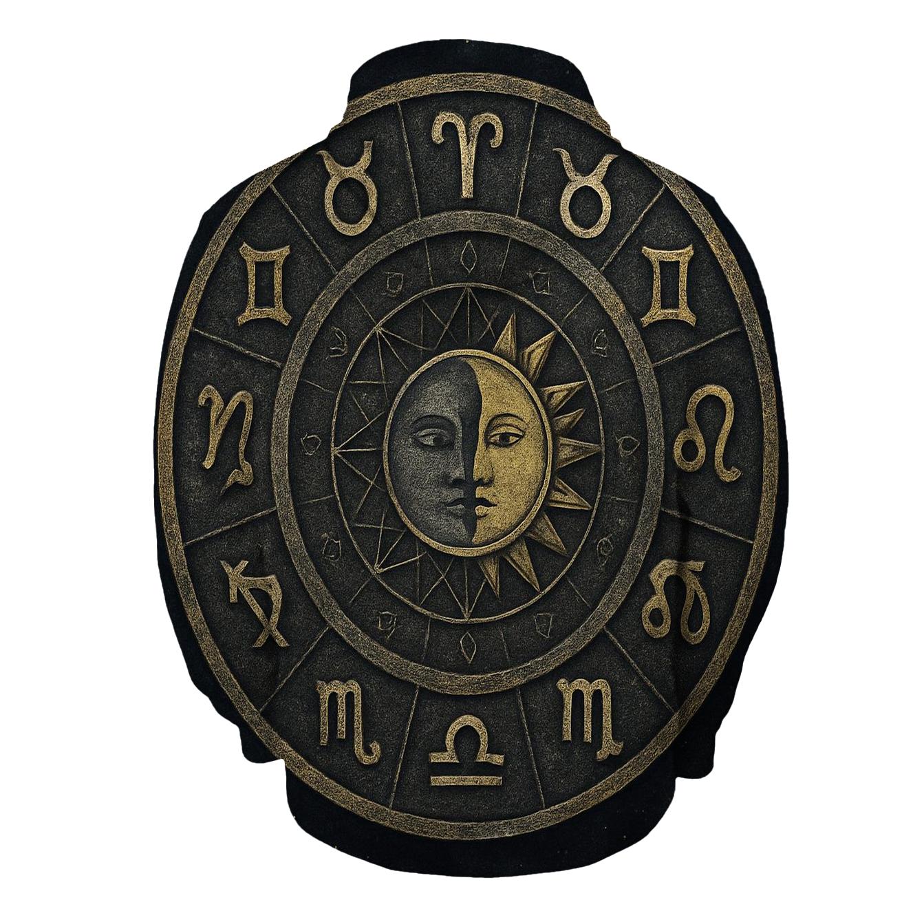 Zodiac Wheel Mandala Circle heavyweight hoodies