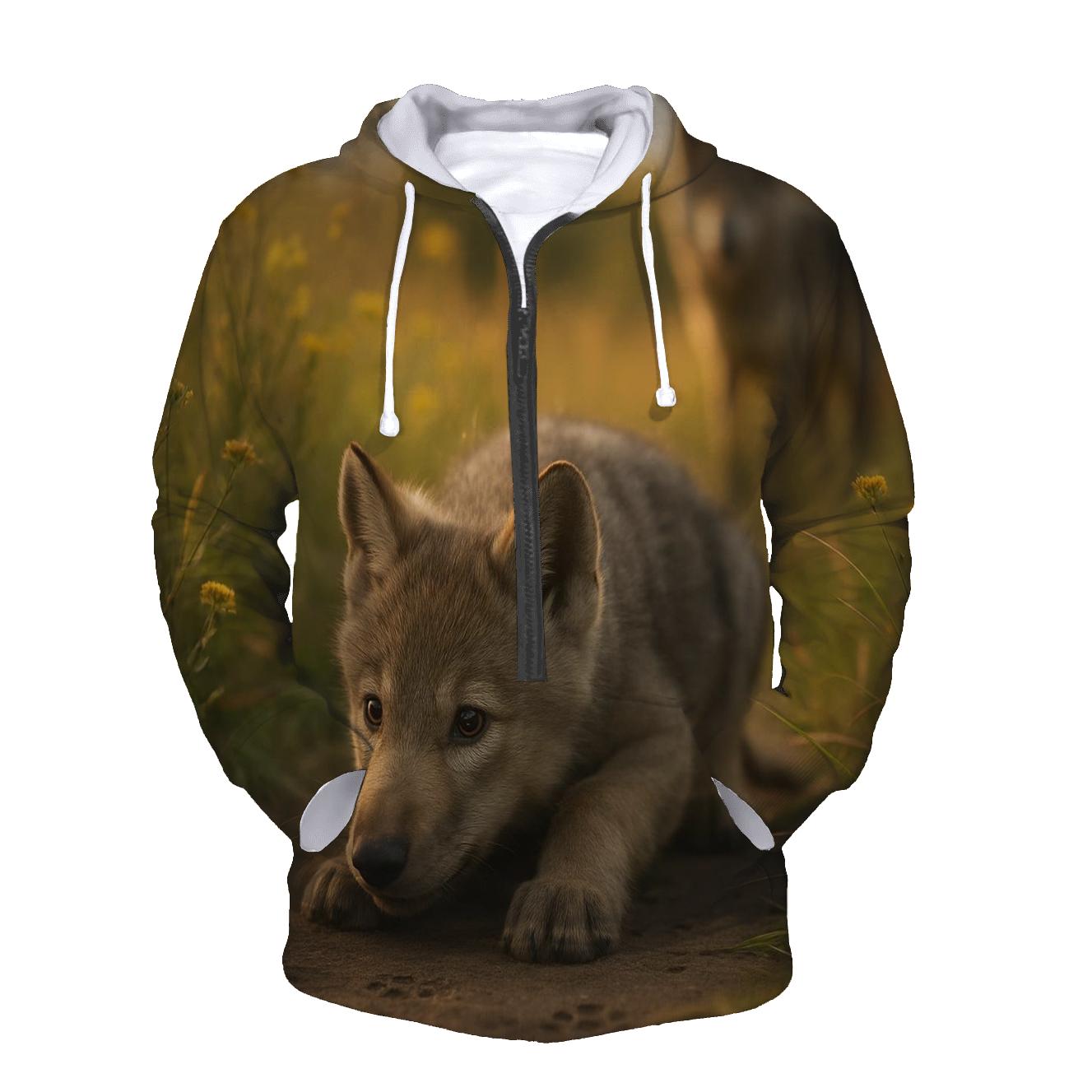 Pup Learning To Stalk heavyweight hoodies