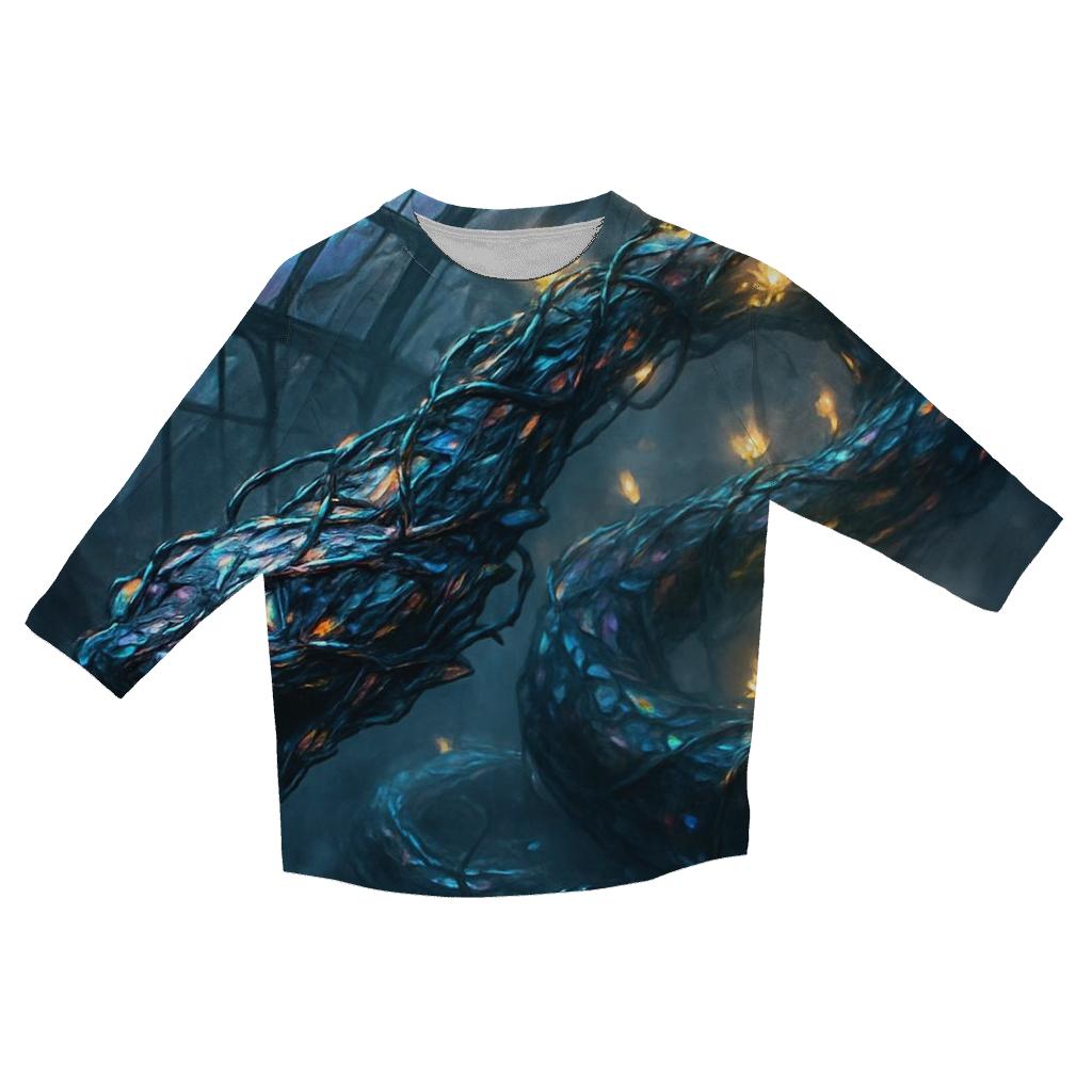 Mirrorvine Serpent designer 3/4 sleeve blouses