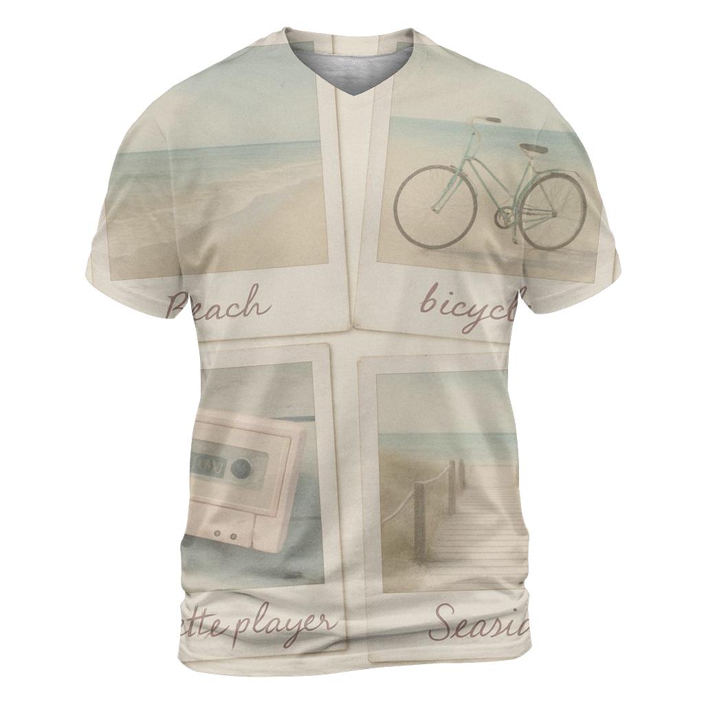 Polaroid Summer Collage personalized full print shirts