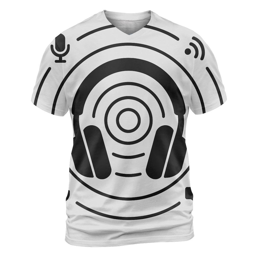Headphone Orbit Diagram custom all-over print shirts