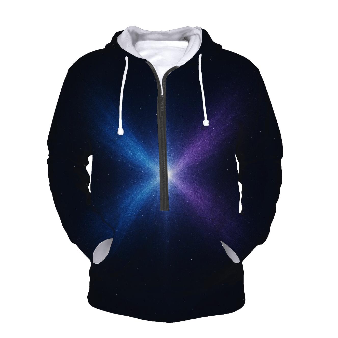 Pulsar Beam Cross graphic hoodies