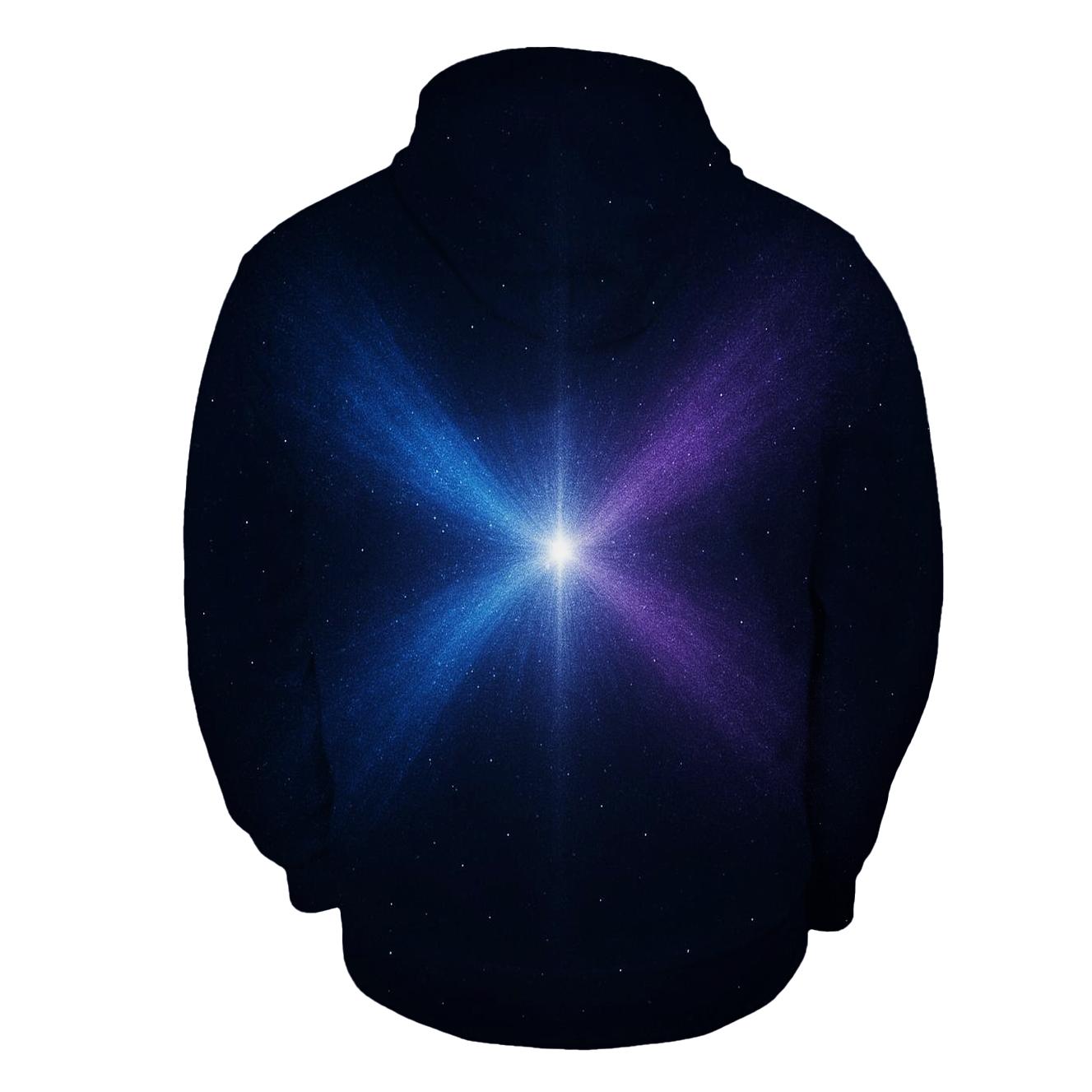 Pulsar Beam Cross graphic hoodies