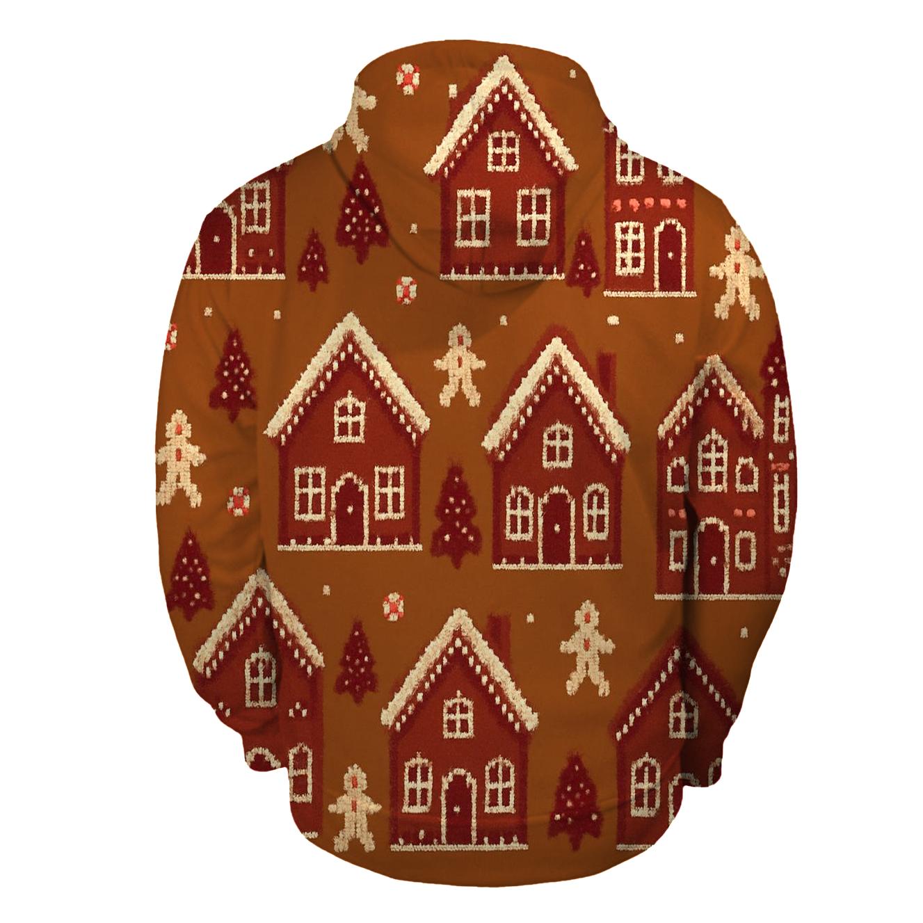 Gingerbread Village Parade Design custom hoodies