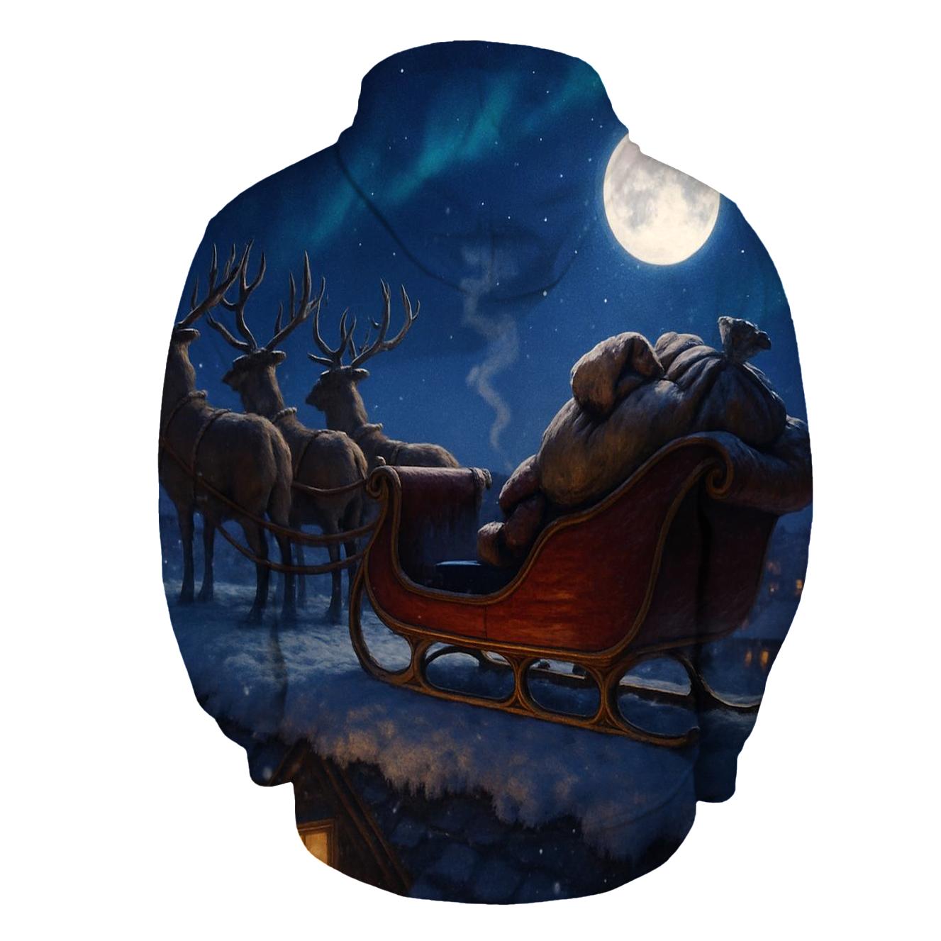 Rooftop Sleigh Pause lightweight hoodies