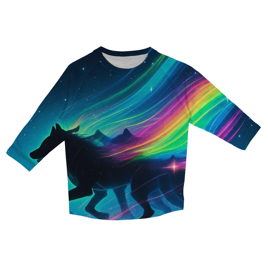 Aurora Runner printed three quarter sleeve shirts