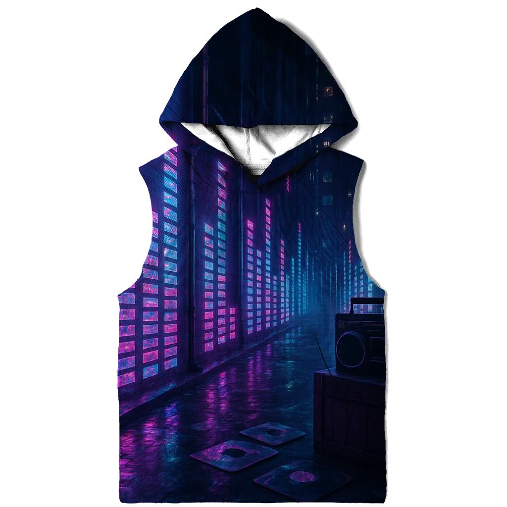 Neon Equalizer Alley graphic hoodies