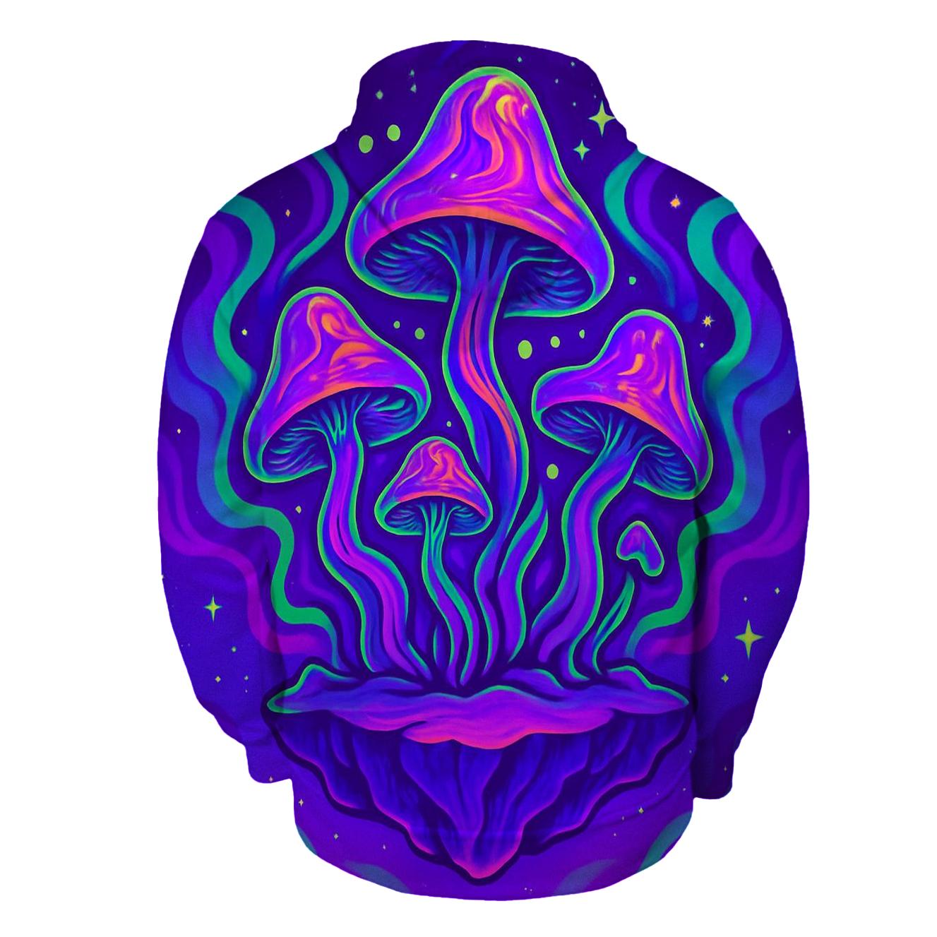Psychedelic Mushroom Galaxy custom hoodies