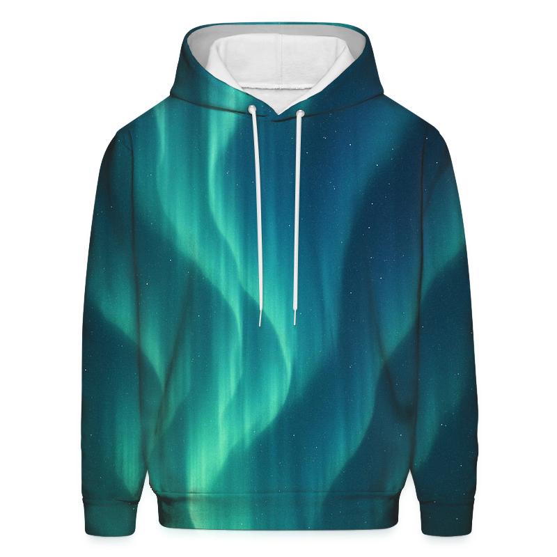 Aurora Curtain Drift graphic hoodies