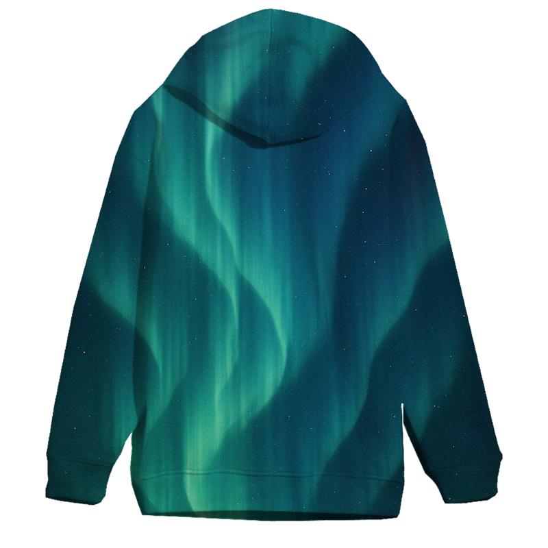 Aurora Curtain Drift graphic hoodies