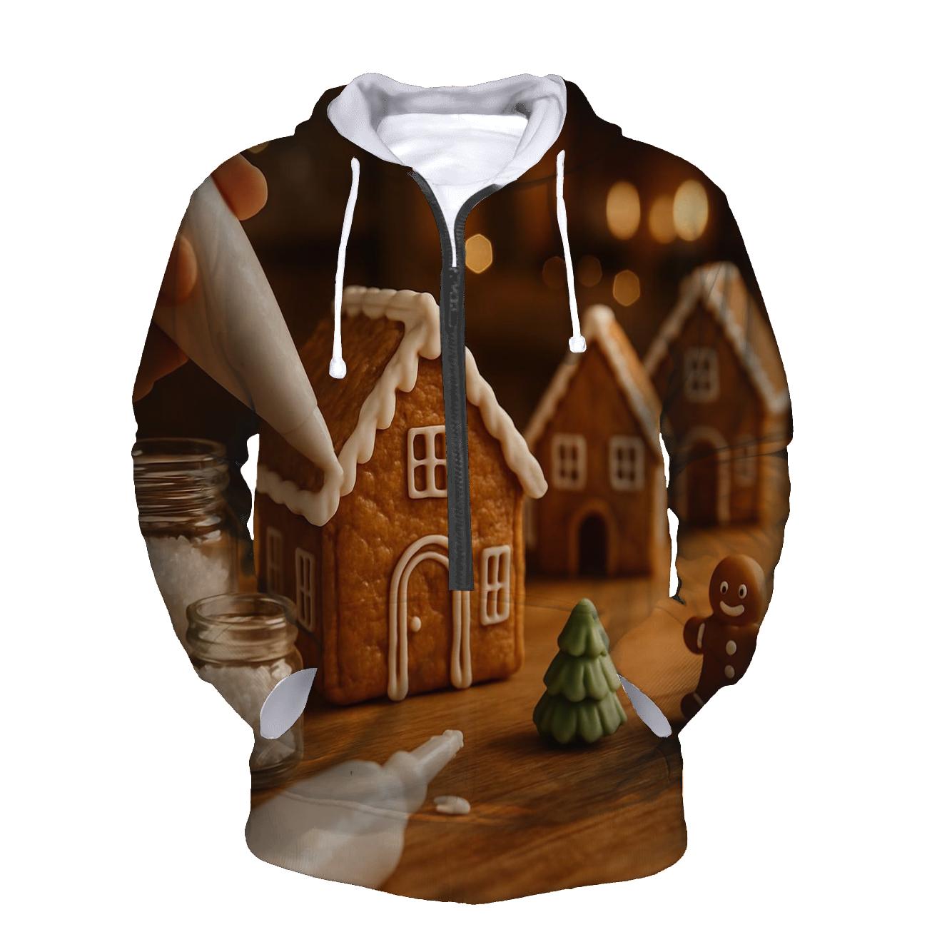 Gingerbread Workshop Glow pullover hoodies