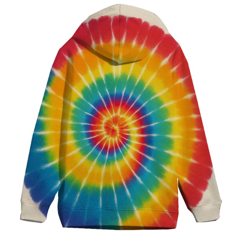 Rainbow Spiral Panel hoodie designs