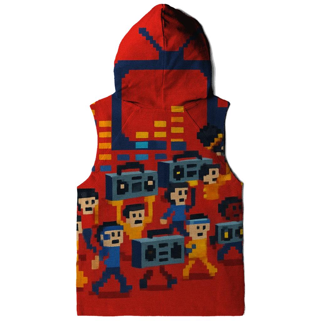 Pixel Pop Parade printed hoodies
