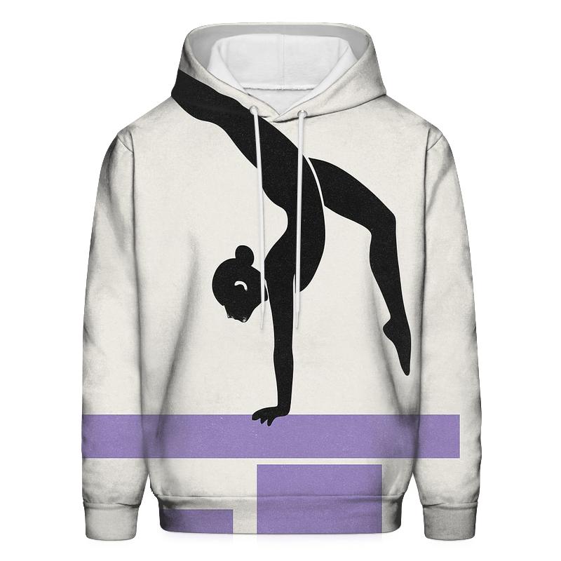 Gymnastics Geometry premium hoodies