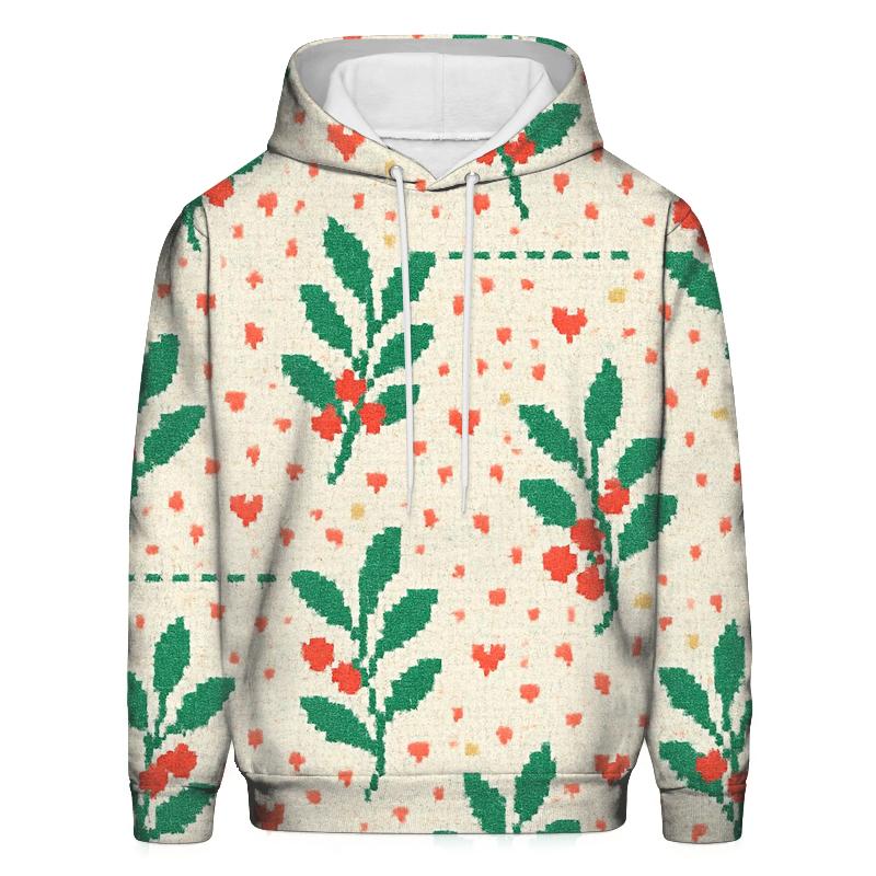 Merry Mistletoe Confetti Design heavyweight hoodies