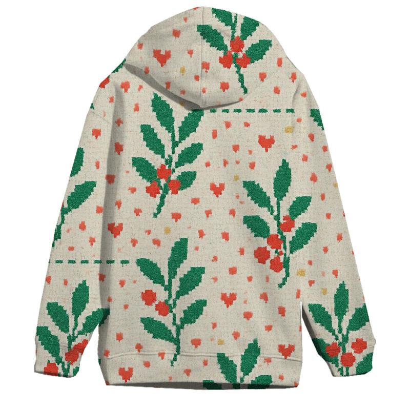 Merry Mistletoe Confetti Design heavyweight hoodies