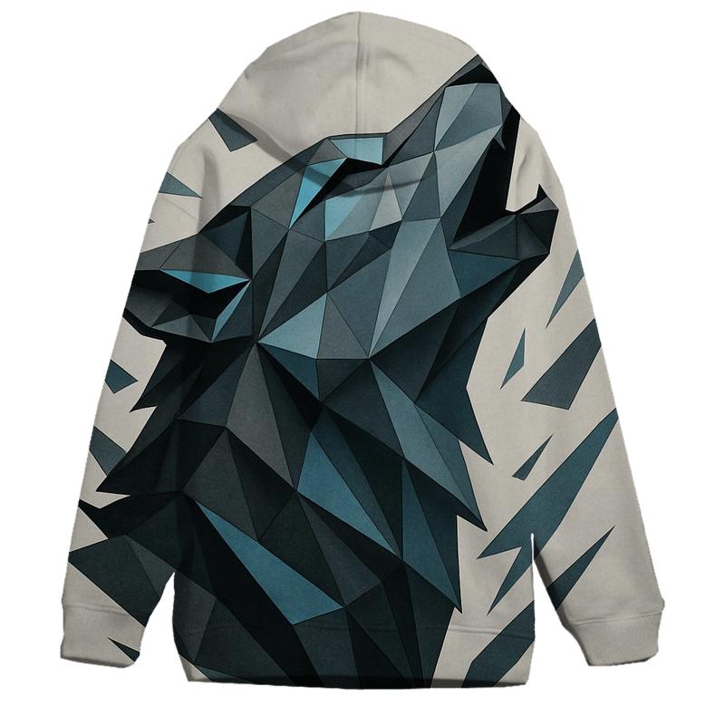 Abstract Geometric Wolf custom hoodies