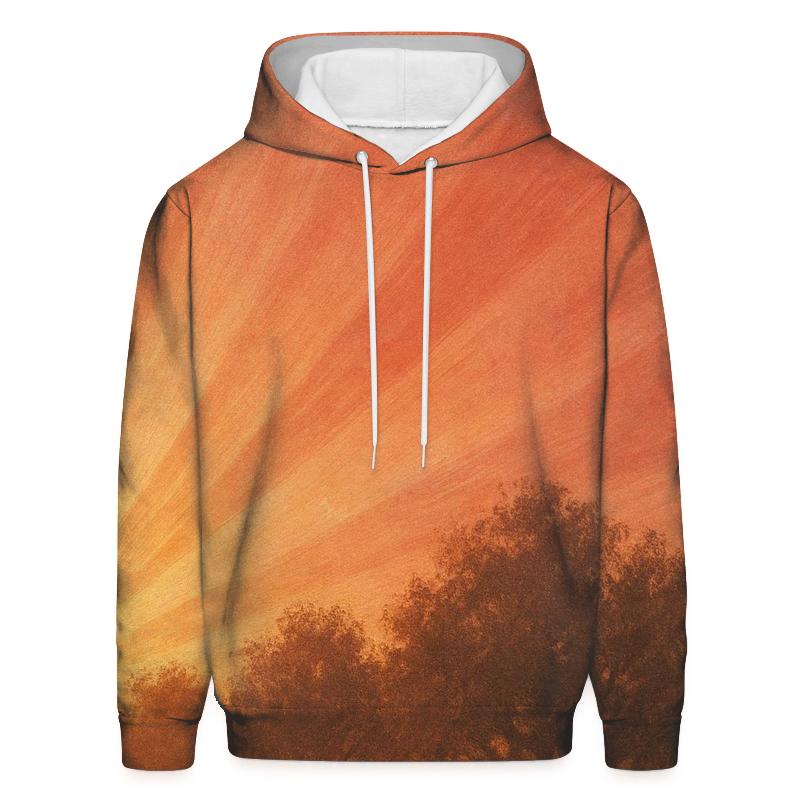 Sunset Orchard Sweep printed hoodies