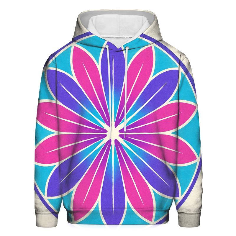Mandala Sunburst Panel heavyweight hoodies