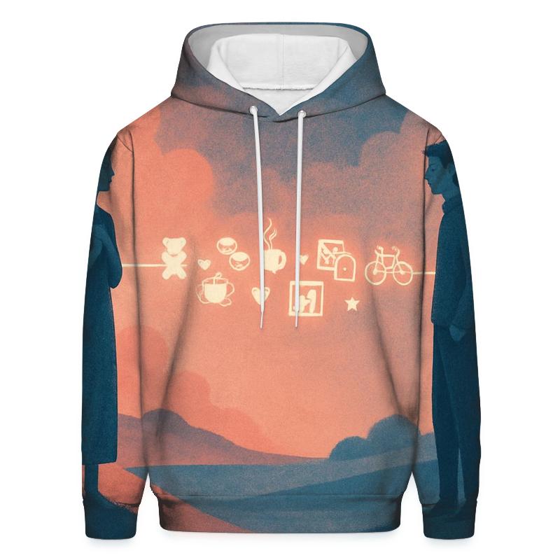 A Thread Between Horizons zip-up hoodies
