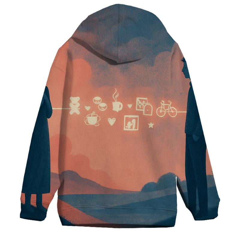 A Thread Between Horizons zip-up hoodies