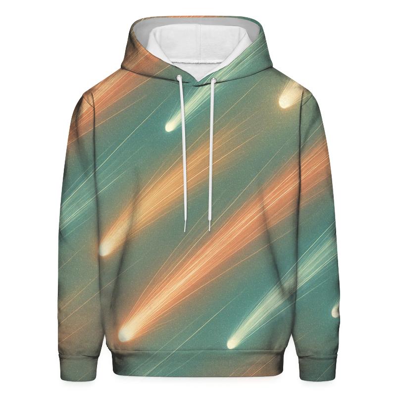 Comet Fan Overprint pullover hoodies