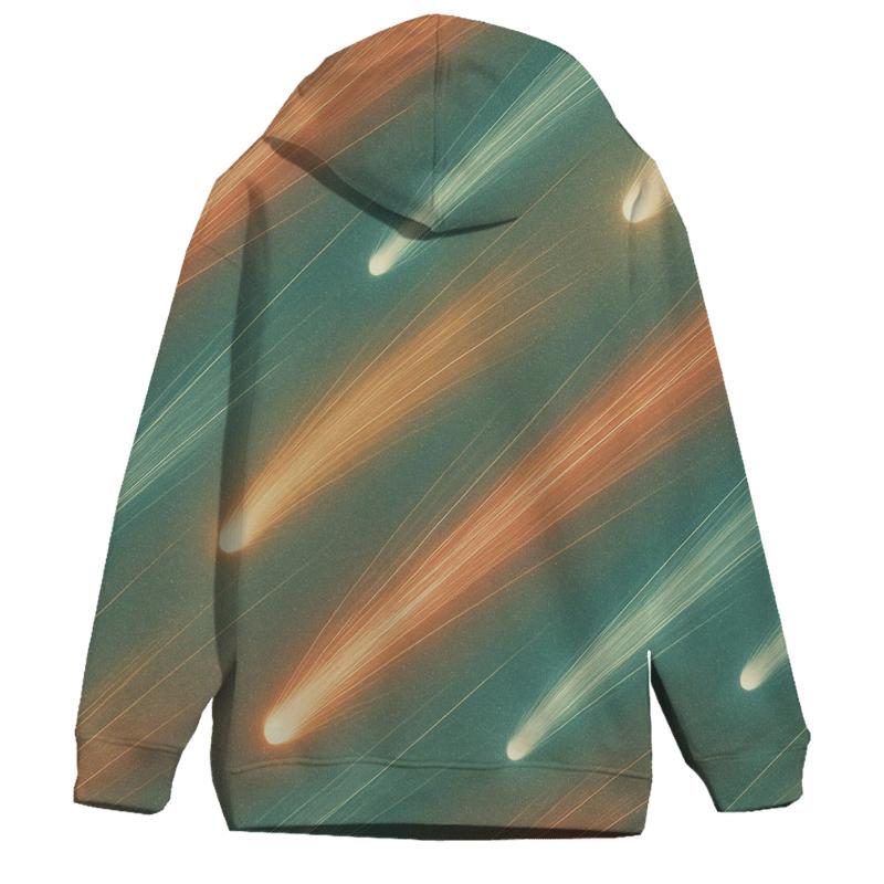 Comet Fan Overprint pullover hoodies