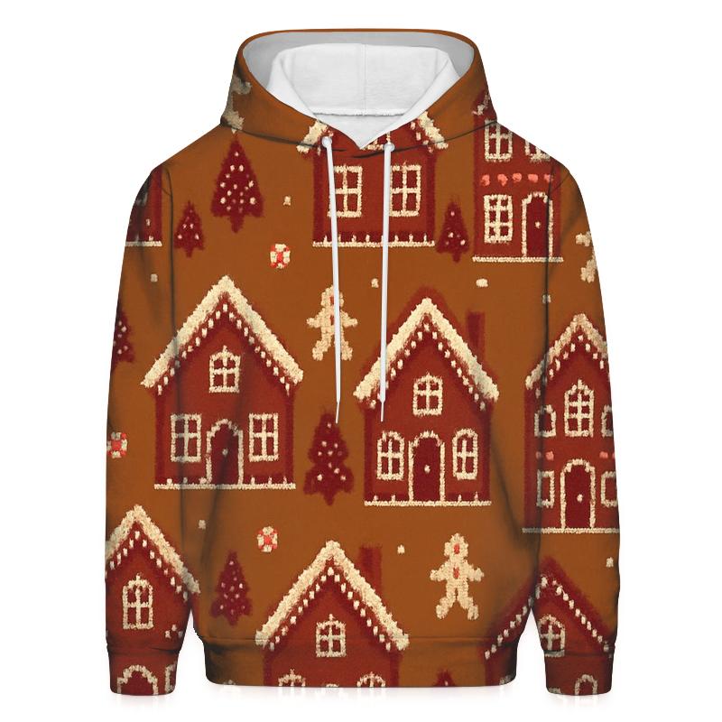 Gingerbread Village Parade Design lightweight hoodies