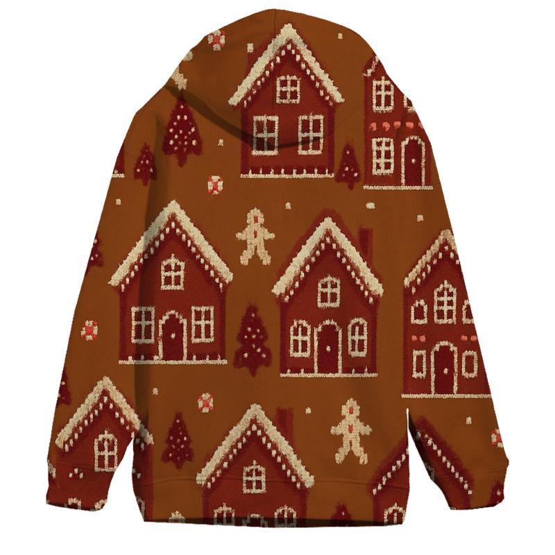 Gingerbread Village Parade Design lightweight hoodies