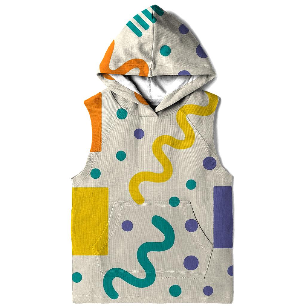 Retro Memphis Shuffle zip-up hoodies