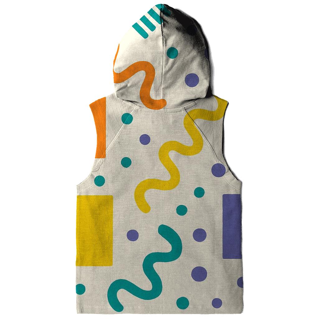 Retro Memphis Shuffle zip-up hoodies