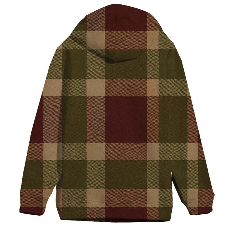 Cabin Vinyl Plaid custom hoodies
