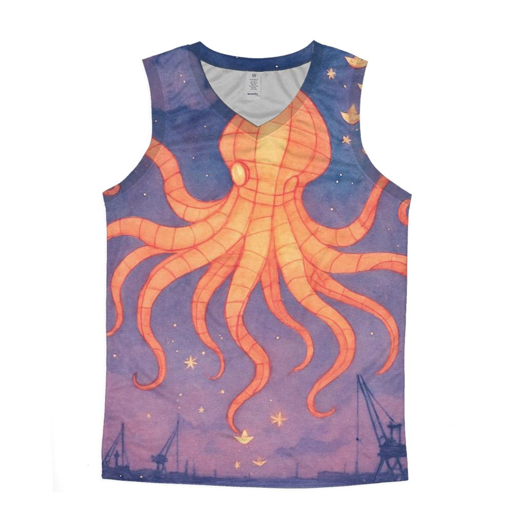 Paper Lantern Kraken trendy fitted tank tops
