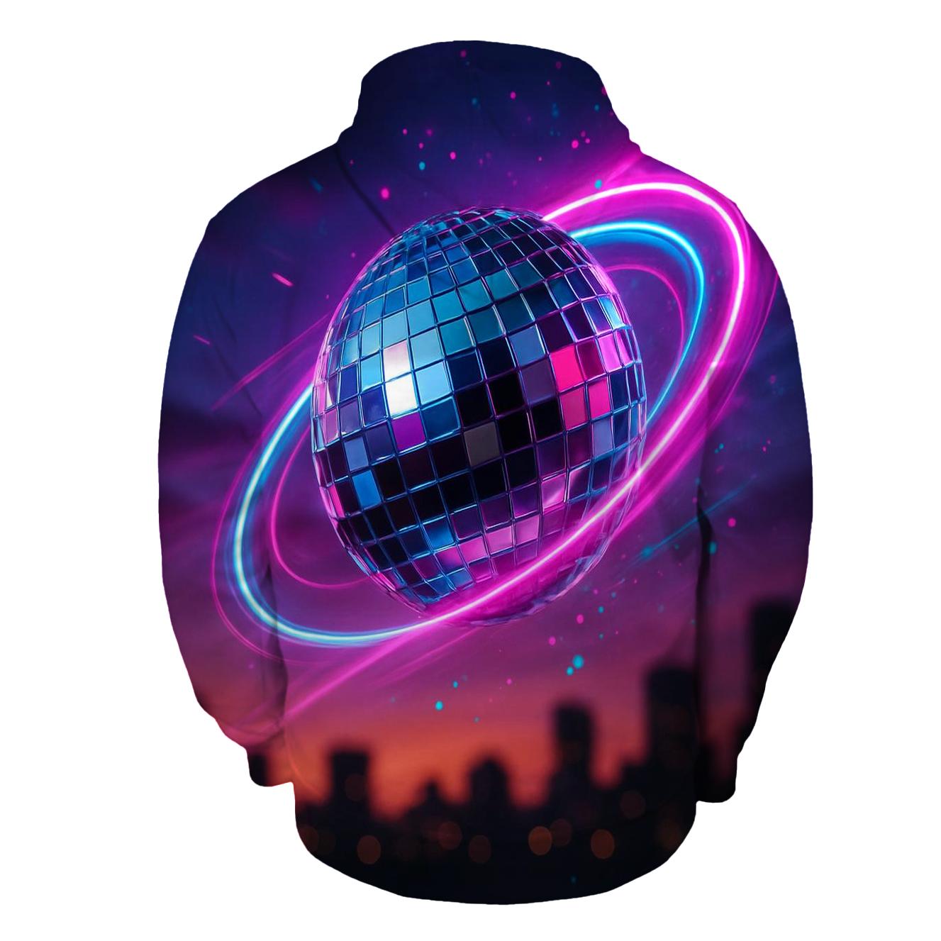Neon Disco Halo lightweight hoodies