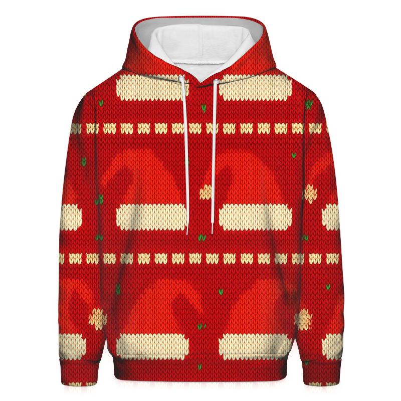 Santa Hat Scatter Bands Design embroidered hoodies