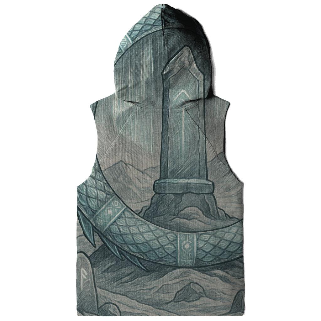 Runic Ice Ouroboros Beacon graphic hoodies