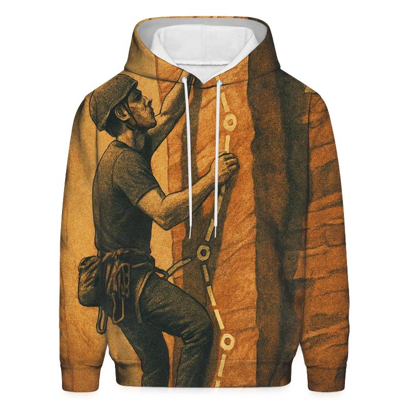 Climbing Route Lines designer hoodies