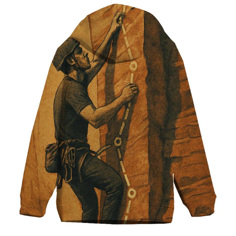 Climbing Route Lines designer hoodies