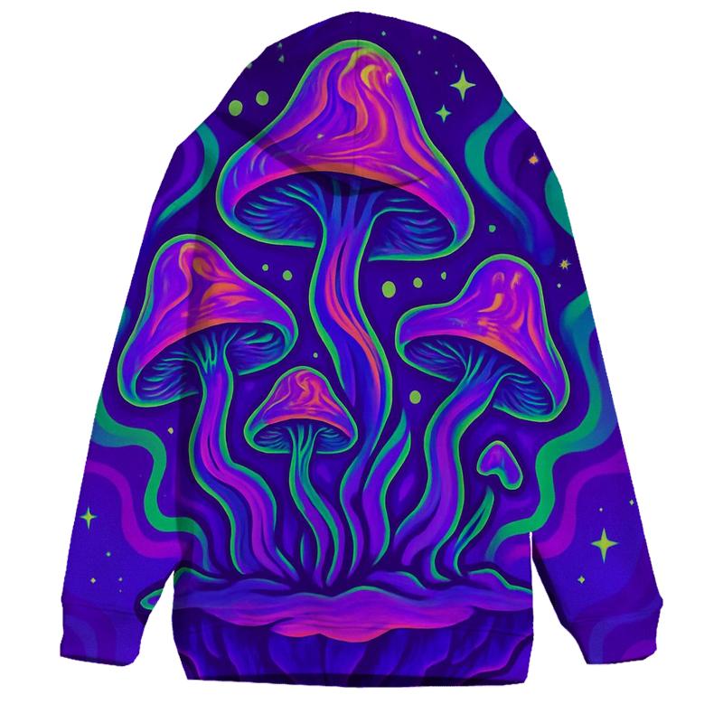 Psychedelic Mushroom Galaxy graphic hoodies