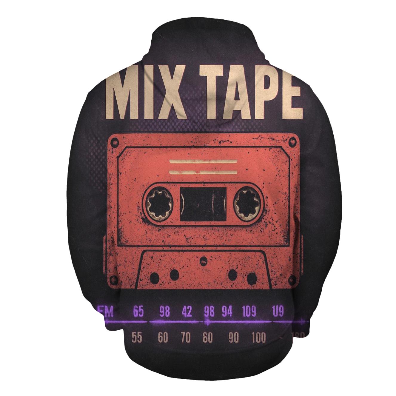 Cassette Night Radio Poster embroidered hoodies